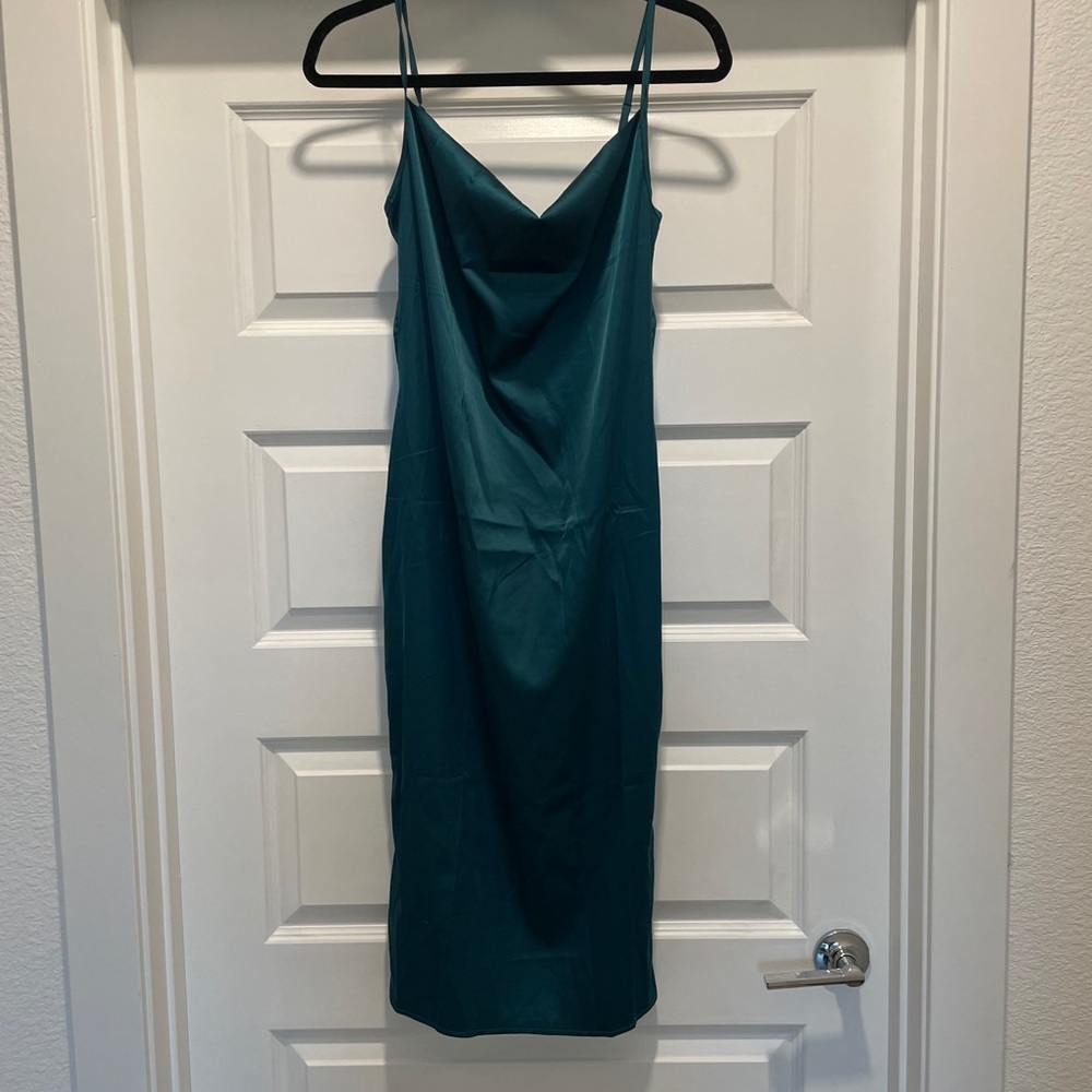 Green Slip Dress from Amazon